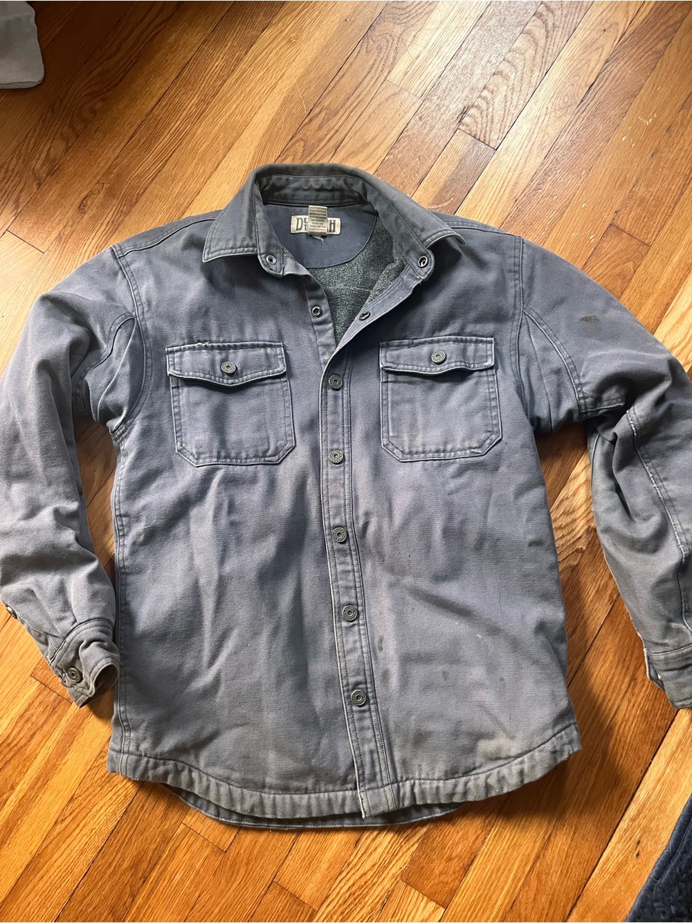 Duluth Trading Co Men's Gray Button-Front Work Jacket